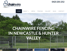 Tablet Screenshot of chainwire-fencing.com